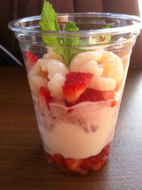 Strawberry Lychee Yogurt Parfait | Cooking with a Wallflower
