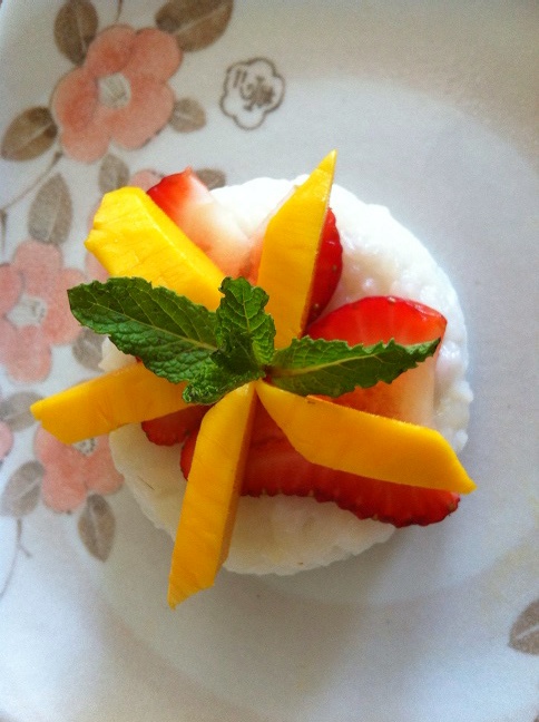 Strawberry Mango Coconut Sticky Rice | Cooking with a Wallflower